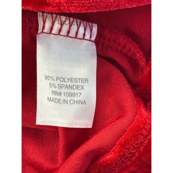 Vintage Velour PajamaGram Womens Red Pajama Set XL - Picture 3 of 8